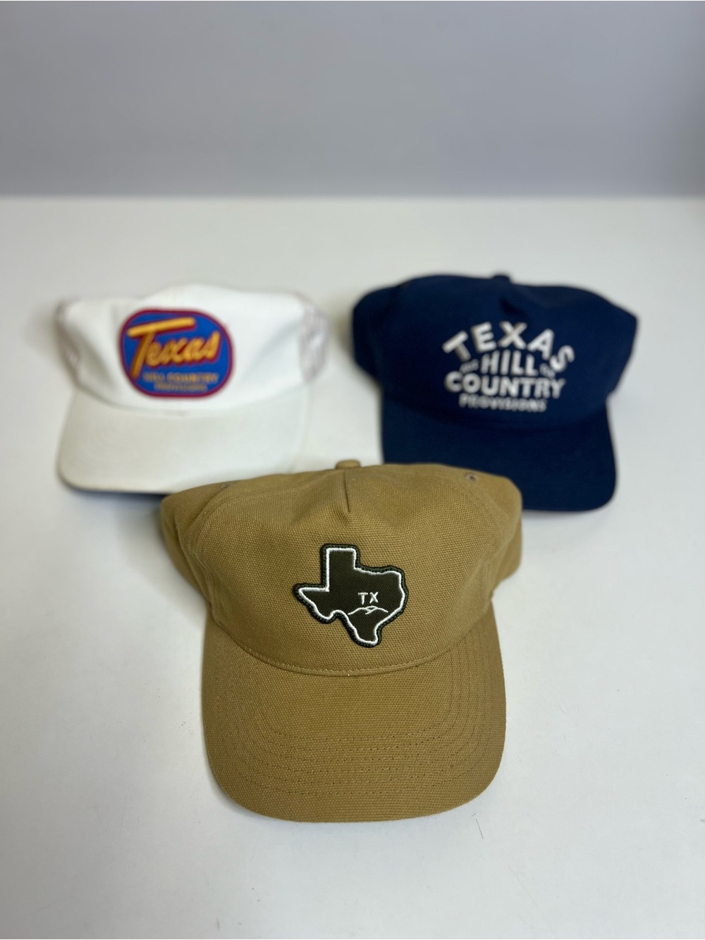 Texas Hill Country Provisions Snapback Hat Cap Bundle (3) Adjustable